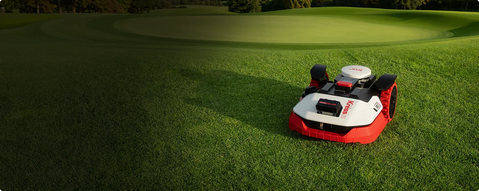 Kress EyePilot RTKⁿ en un césped de golf