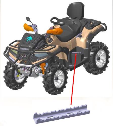 LONCIN X WOLF 700 MUD VERSION · imagen oficial del modelo