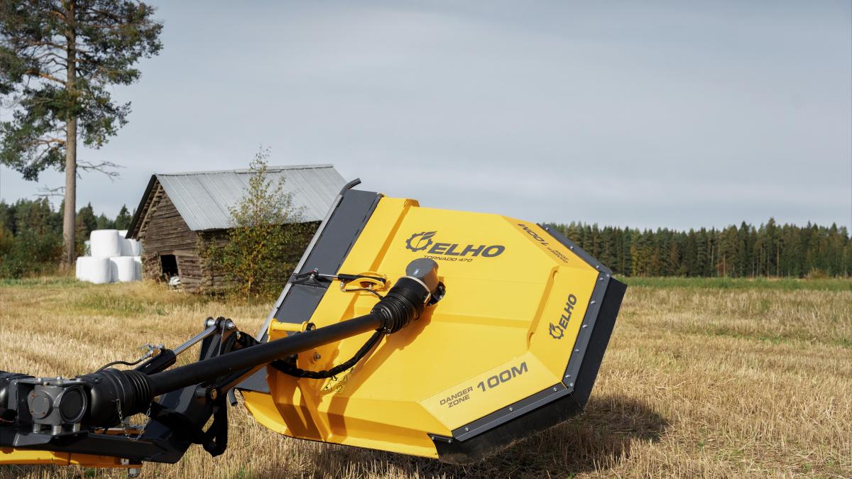 Tornado 470 de ELHO; detalle o trabajo mostrado por el fabricante