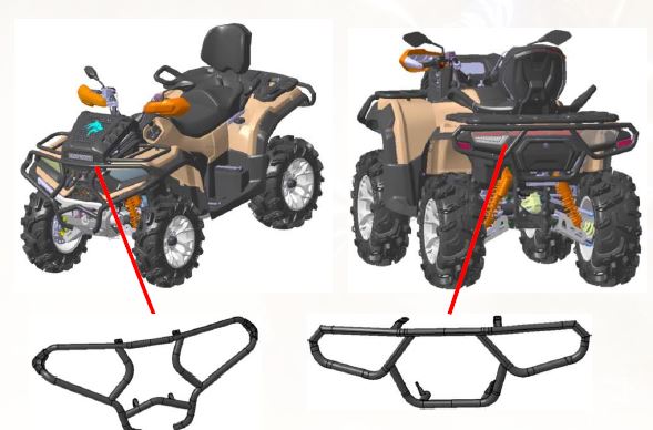 LONCIN X WOLF 700 MUD VERSION · imagen oficial del modelo
