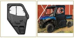 Características: ?Venta: 1 puerta/caja ?Las puertas robustas y duraderas proporcionan un entorno de conducción silencioso y confortable ?Manija de puerta exterior e interior ?Las ventanas de policarbonato se pueden abrir completamente. ?El tubo princ
