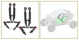 Kit cinturones de segurida 4 puntos