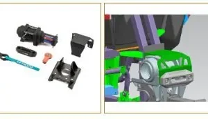 Conjunto de cabrestante trasero