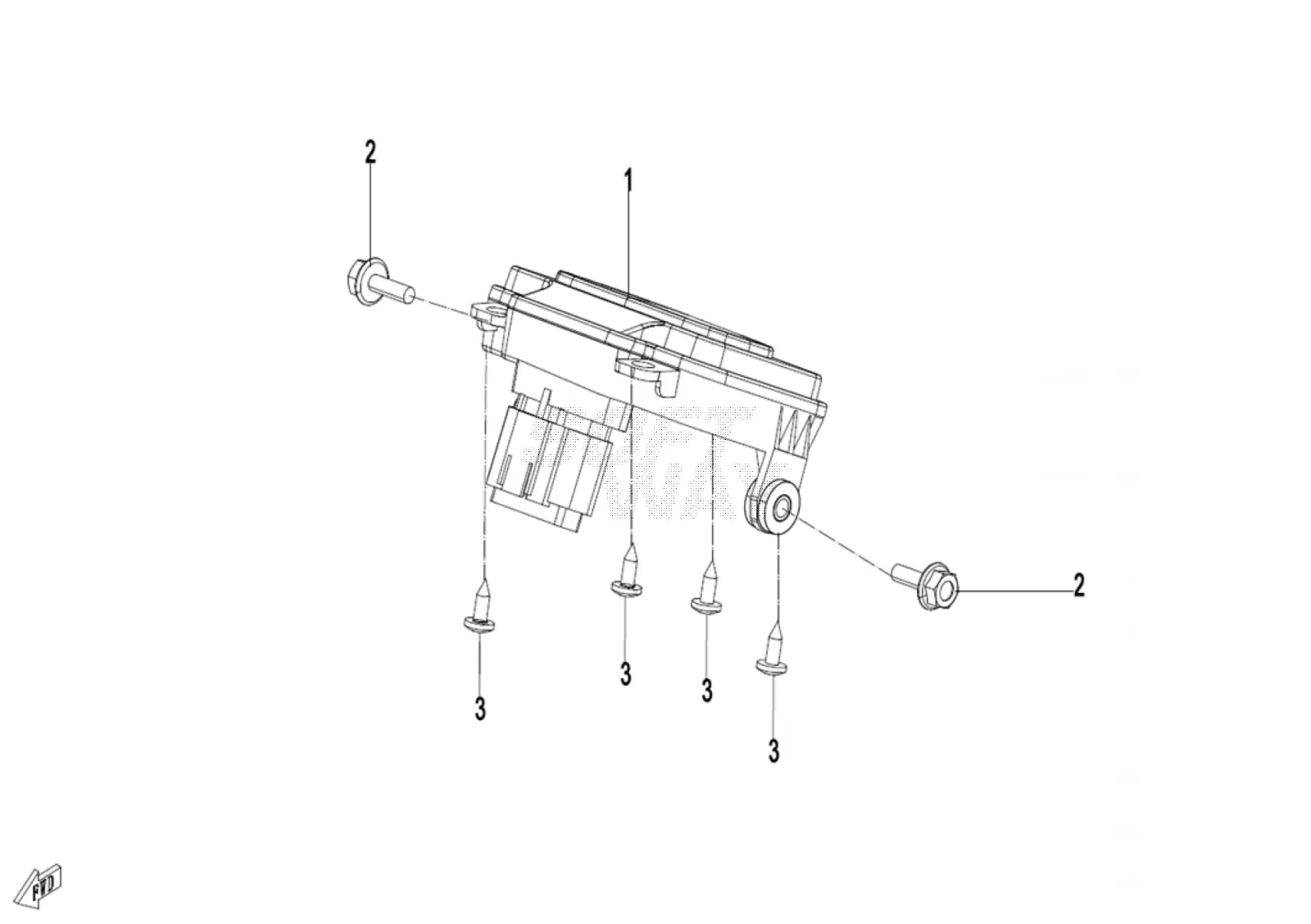 Dibujo del despiece: Cuadro de instrumentos