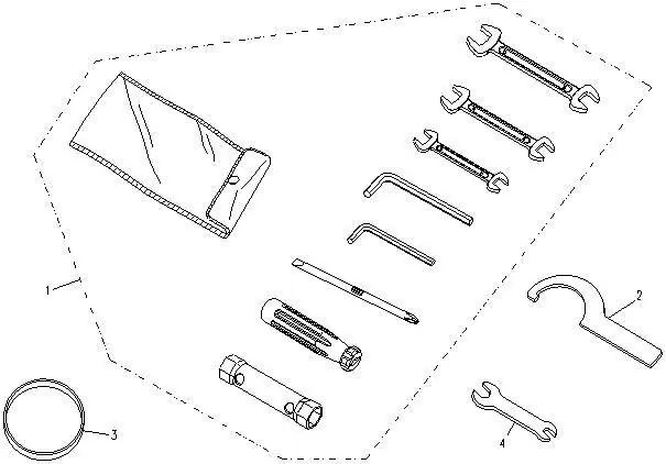 Dibujo del despiece: Refrigeración del variador (CVT)