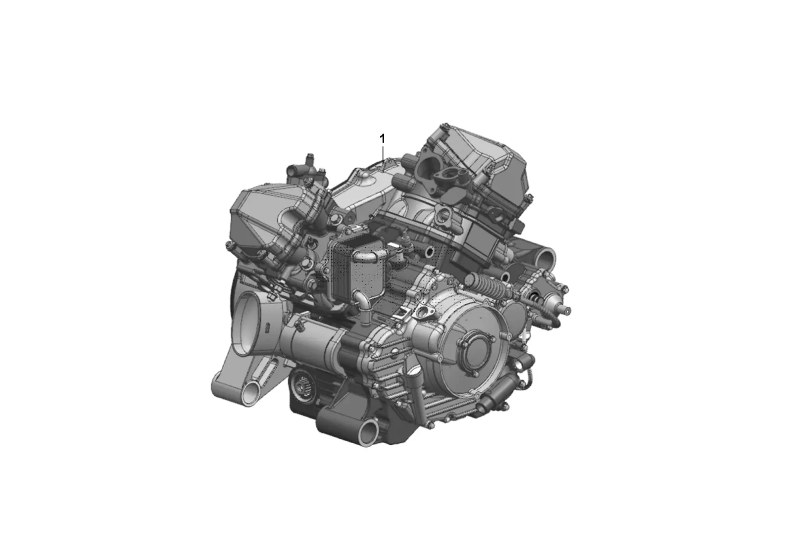 Dibujo del despiece: Bloque motor