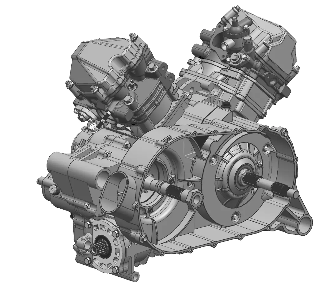 Dibujo del despiece: Motor 2V91W (eje de salida delantero corto)