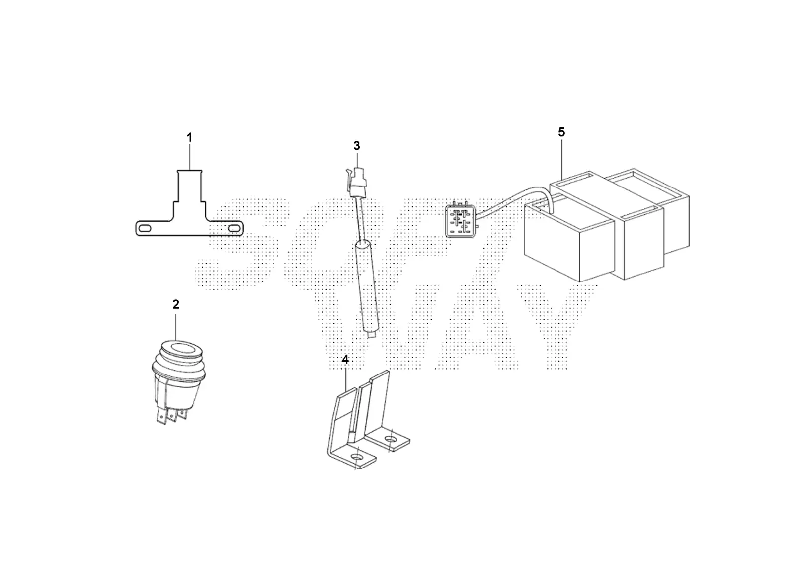 Dibujo del despiece: Sistema eléctrico (LOF)