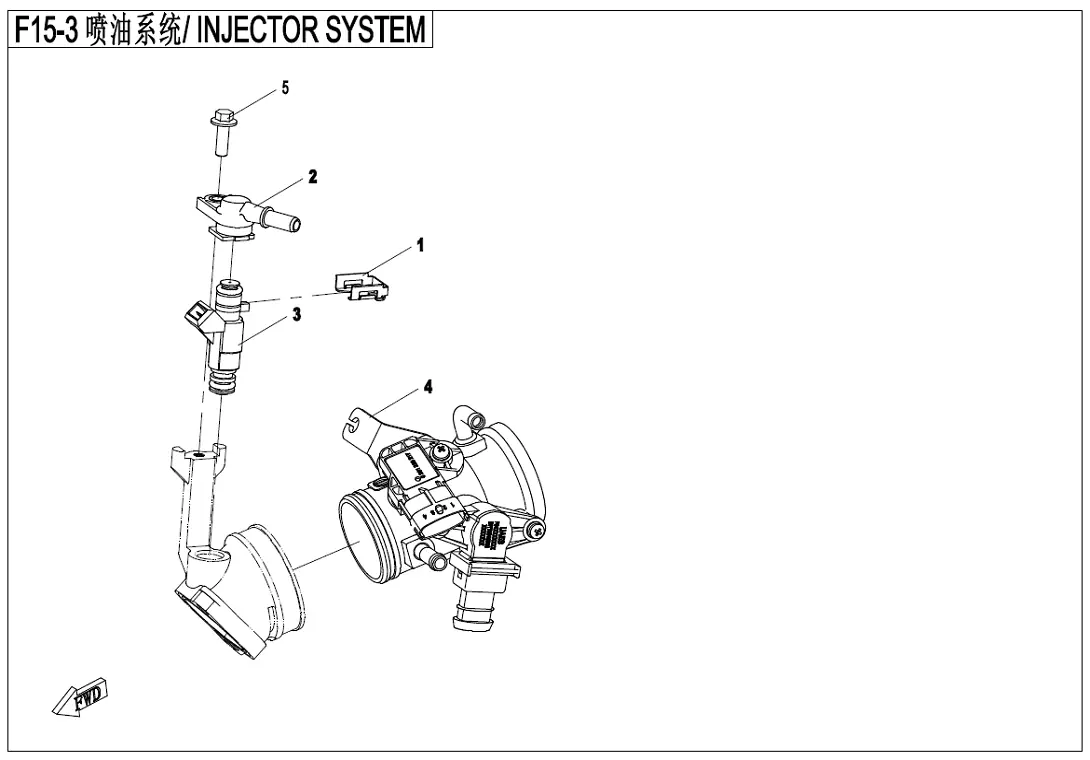 Dibujo del despiece: Inyección