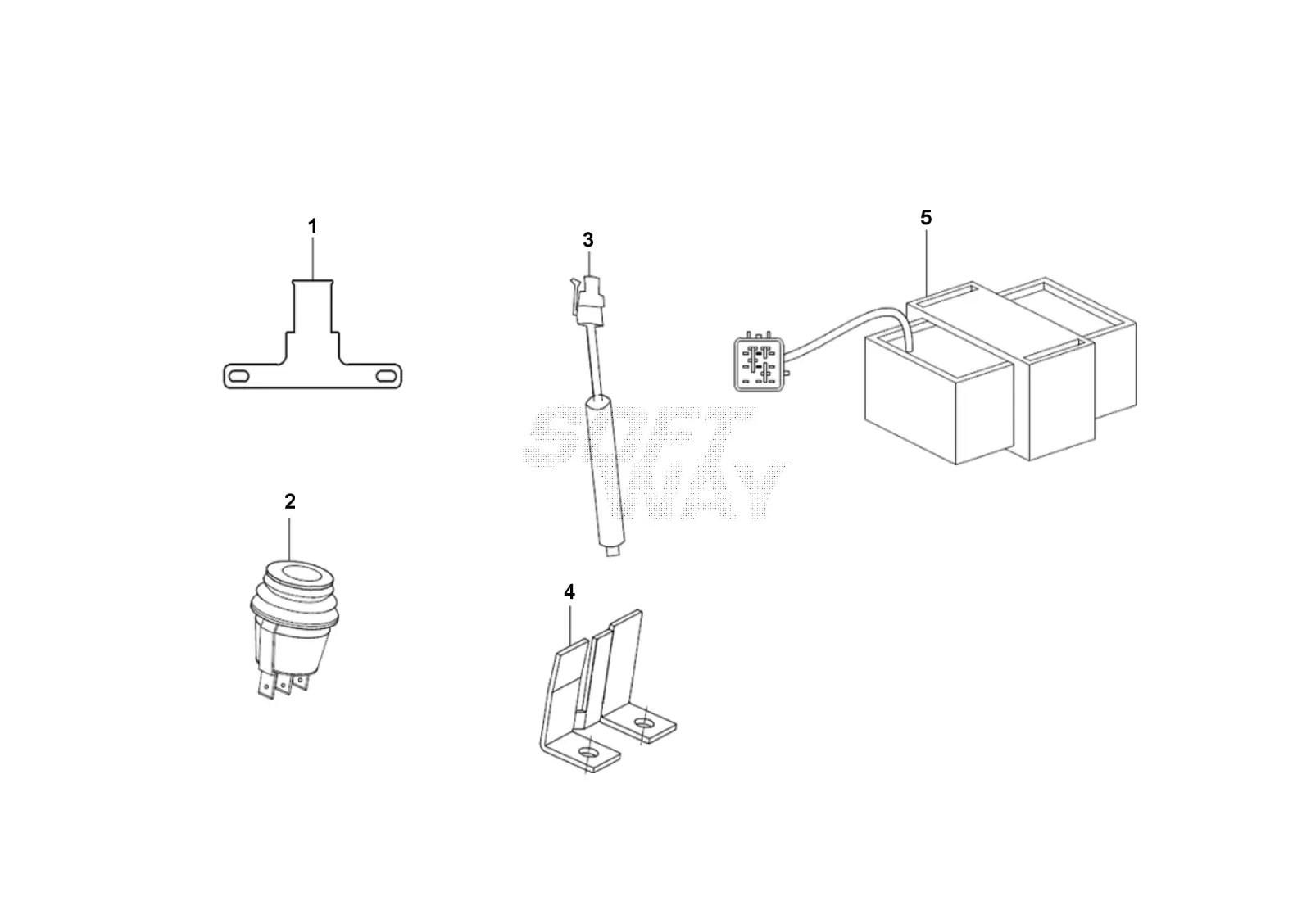 Dibujo del despiece: Sistema eléctrico (LOF)